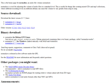 Tablet Screenshot of normalize.nongnu.org