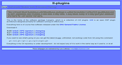 Desktop Screenshot of ll-plugins.nongnu.org