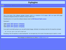 Tablet Screenshot of ll-plugins.nongnu.org