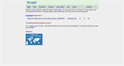 Desktop Screenshot of kropki.nongnu.org