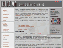 Tablet Screenshot of enigma.nongnu.org