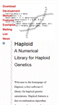 Mobile Screenshot of haploid.nongnu.org