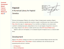 Tablet Screenshot of haploid.nongnu.org