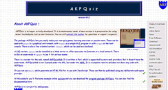 Desktop Screenshot of akfquiz.nongnu.org