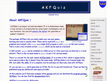 Tablet Screenshot of akfquiz.nongnu.org