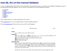Tablet Screenshot of man-db.nongnu.org