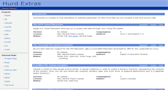 Desktop Screenshot of hurdextras.nongnu.org
