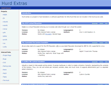 Tablet Screenshot of hurdextras.nongnu.org